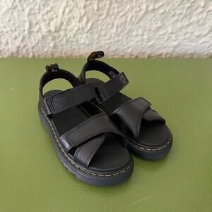 Dr. Martens Black Kids Sandals